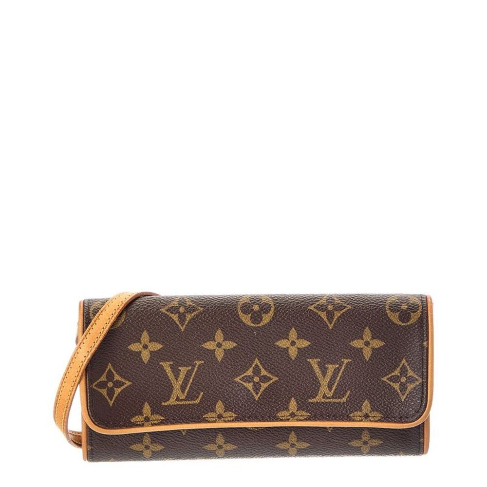 Louis Vuitton Brown Monogram Canvas Pochette Twin Pm (Authentic Pre-Loved)